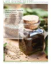 Load image into Gallery viewer, BULK Virgin Hemp Seed Oil - USDA Organic (CONTACT FOR PRICING)