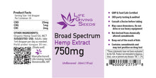 Load image into Gallery viewer, Broad Spectrum 750mg Hemp Extract - 1oz