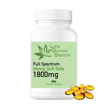 Load image into Gallery viewer, Full Spectrum 1800mg Hemp Soft Gels (60 Count)