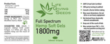 Load image into Gallery viewer, Full Spectrum 1800mg Hemp Soft Gels (60 Count)