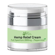 Load image into Gallery viewer, Full Spectrum 2000mg Hemp Relief CREAM- Peppermint (2oz)
