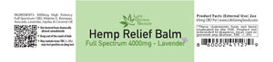 Full Spectrum 4000mg Hemp Relief BALM - Lavender (2oz)