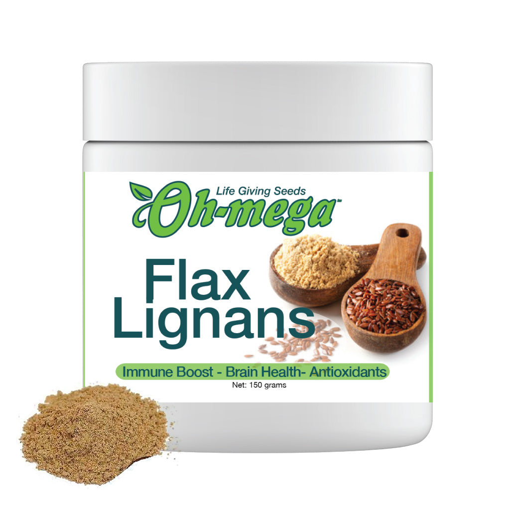 OhMega Flax Lignans (Powder) 1 Month Life Giving Seeds